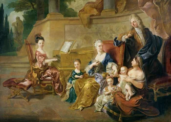Die Familie Franqueville, 1711